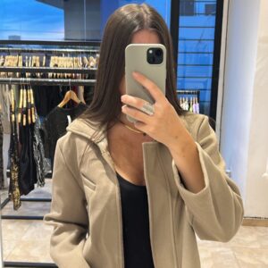 Campera Soft Beige Zip